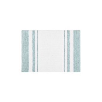Madison Park Spa High Absorbent Cotton Reversible Stripe Bathroom Rug