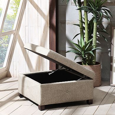 Madison Park Lucas Storage Ottoman