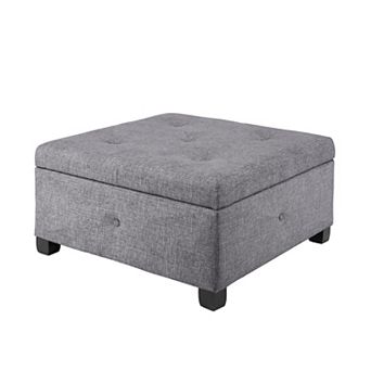 Madison Park Lucas Storage Ottoman