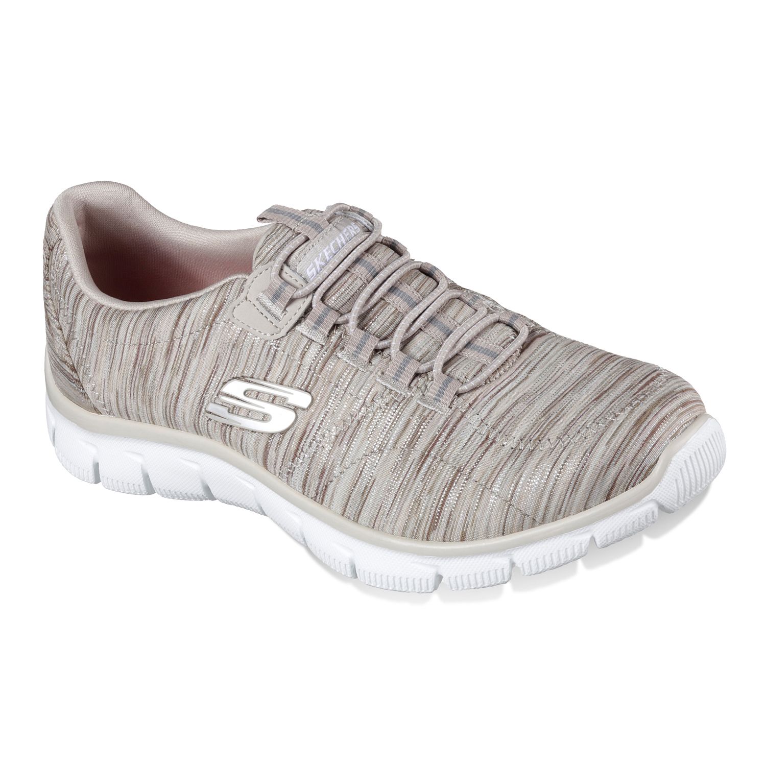 skechers relaxed fit women's bungee slip on walking shoes