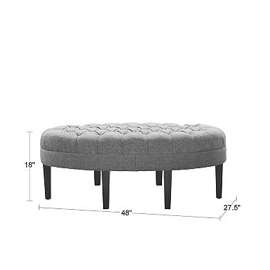 Madison Park Chase Ottoman