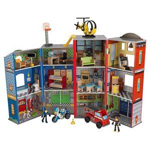 KidKraft Everyday Heroes Police & Fire Set