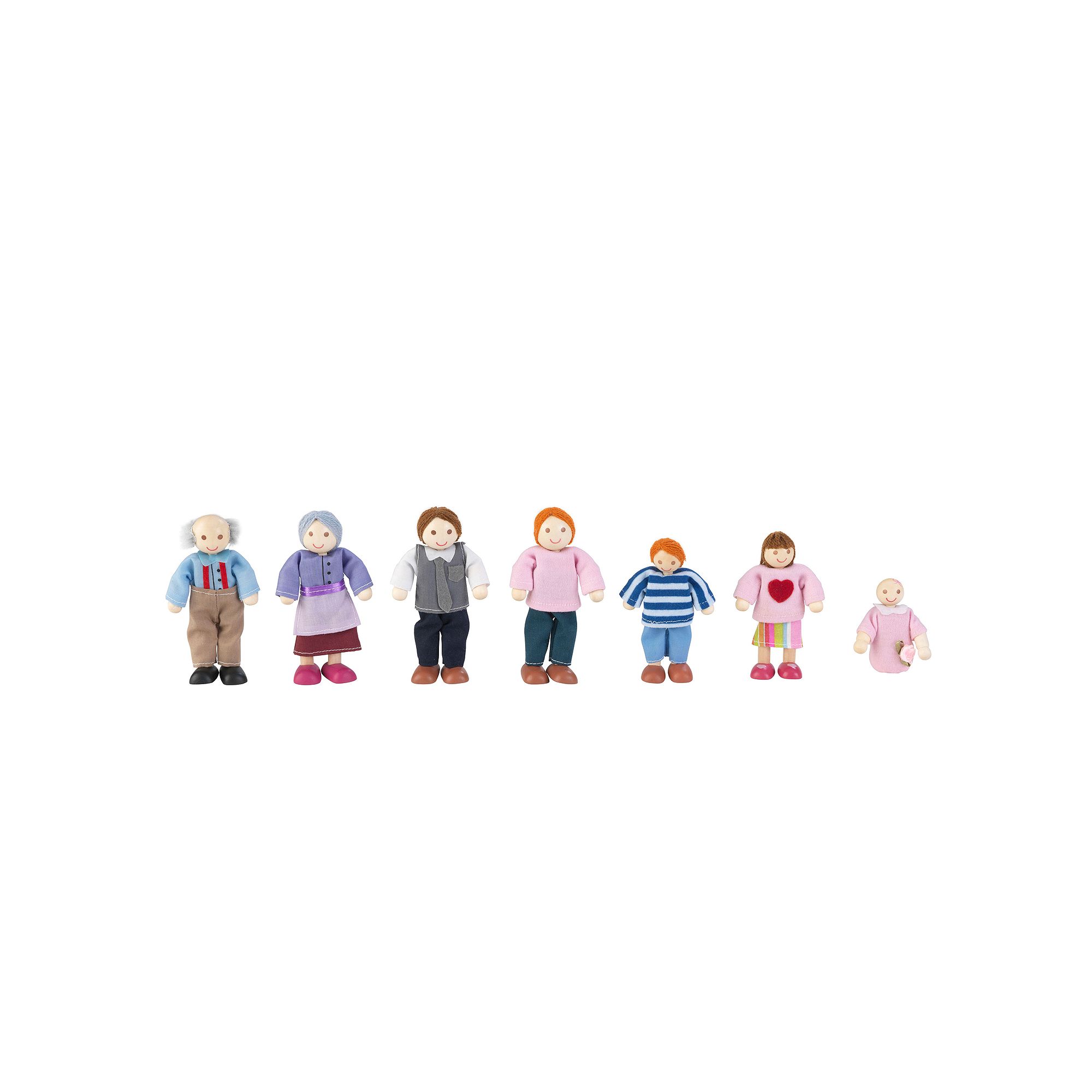 KidKraft 7-pc. Light Skin Tone Family Doll Set, Multi