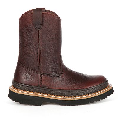 Boys pull on work boots shop