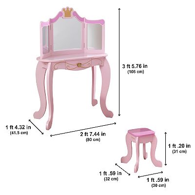 Kidkraft princess table & stool hotsell