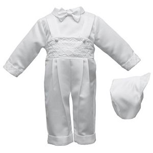 American Originals Embroidered Overalls & Shirt Set - Baby Boy