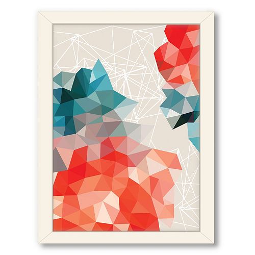 Americanflat Urban Road Geometric Framed Wall Art