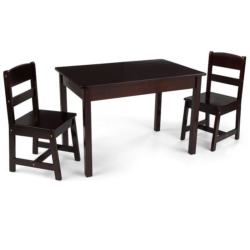 KidKraft Rectangle Table & Chair Set, Brown