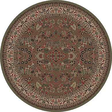 Merinos Sarouk Floral Framed Rug