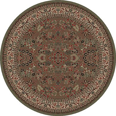 Merinos Sarouk Floral Framed Rug