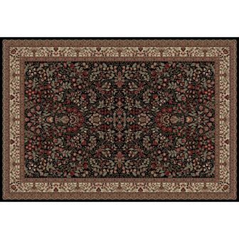 Merinos Sarouk Floral Framed Rug