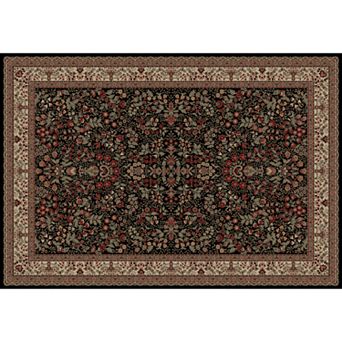 Merinos Sarouk Floral Framed Rug
