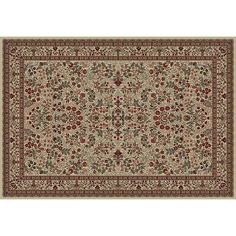 Merinos Sarouk Floral Framed Rug