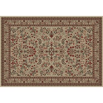 Merinos Sarouk Floral Framed Rug