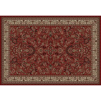 Merinos Sarouk Floral Framed Rug