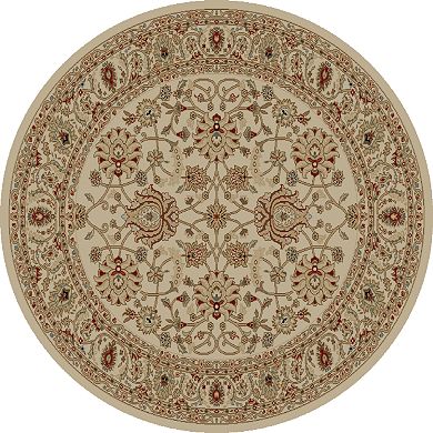 Merinos Mahal Floral Framed Rug
