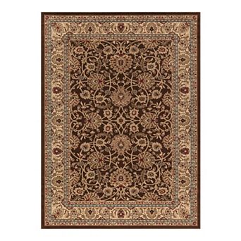 Merinos Mahal Floral Framed Rug