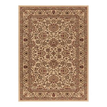 Merinos Mahal Floral Framed Rug
