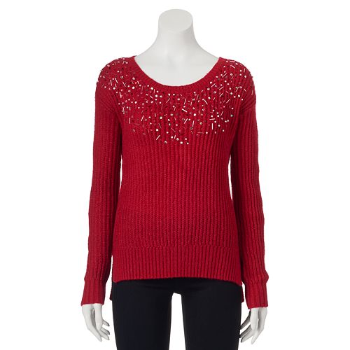 Juniors' Candie's® Embellished Sweater