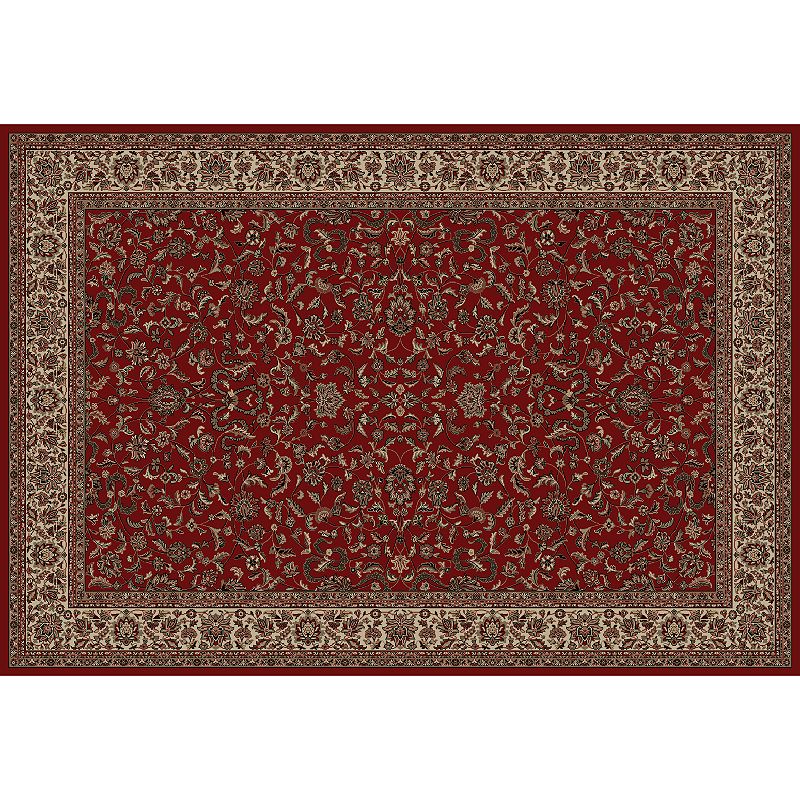 Merinos Kasha Floral Framed Rug, Red, 8X11 Ft