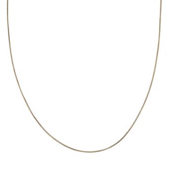 PRIMROSE 18k Gold Over Silver Snake Chain Necklace - 20 in