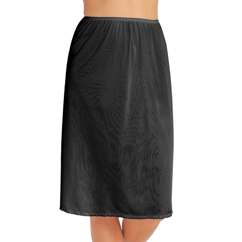 Vanity Fair Lingerie® Satin Glance Slit Pettislip - 26-in. - 11760, Women's, Size: Medium (26), Black