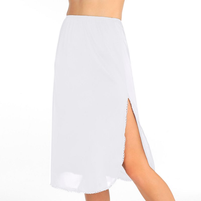 Vanity Fair Lingerie® Satin Glance Slit Pettislip - 28-in. 11760, Women's, Size: Large 28, White
