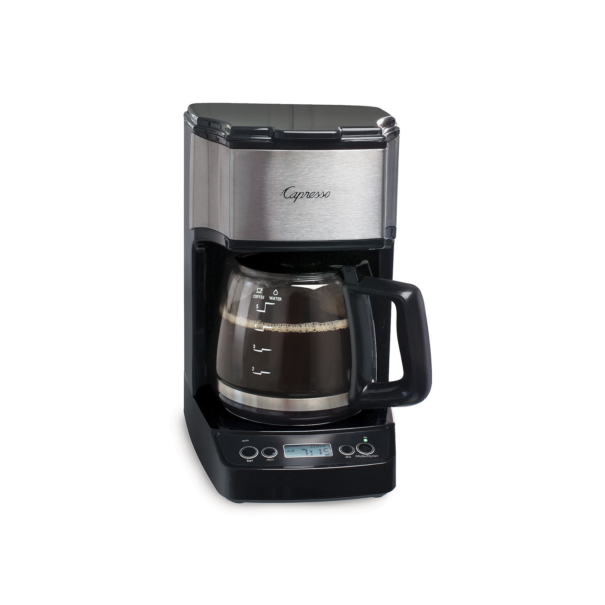 Capresso 5-Cup Mini Drip Coffee Maker, Silver
