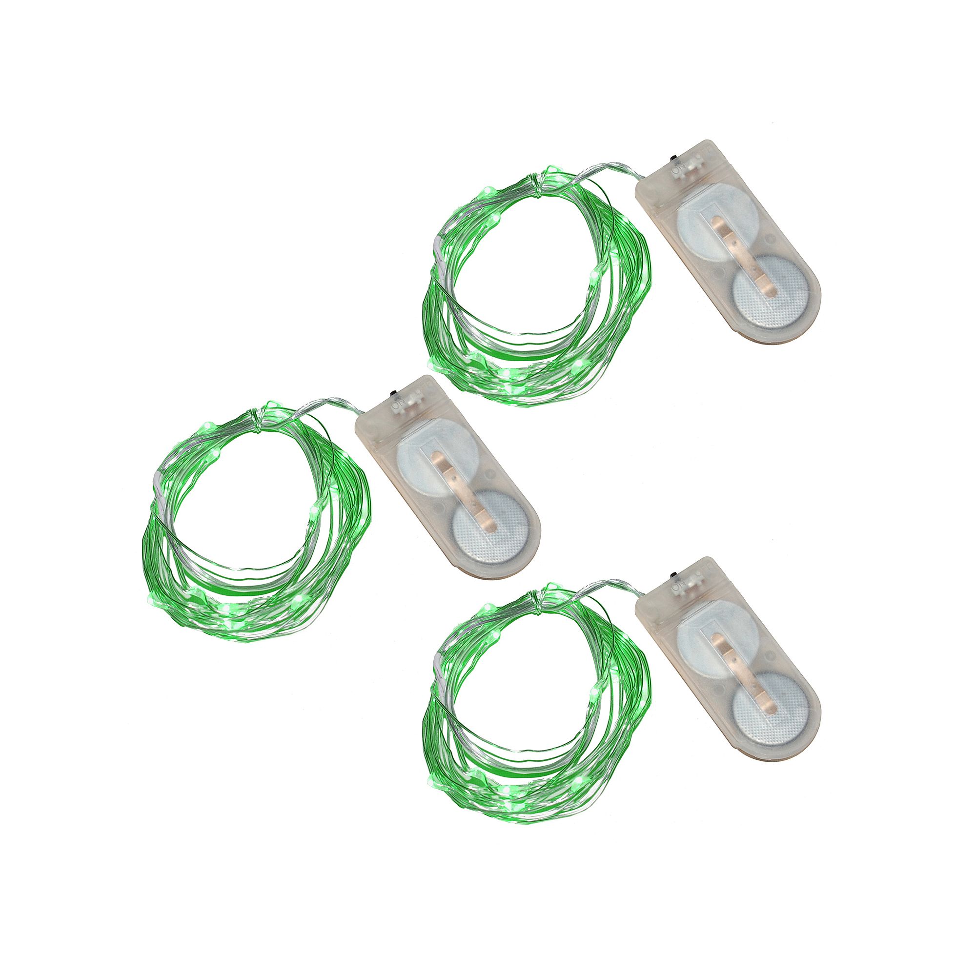 LumaBase Luminas 3-pk. Waterproof Battery Operated Mini LED String Lights, 