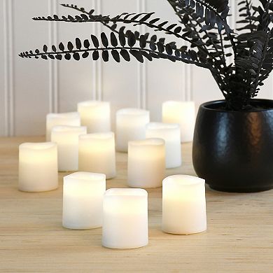 LumaBase 12-piece LED Flameless Votive Candle Set