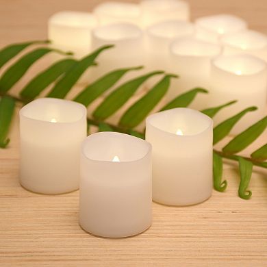 LumaBase 12-piece LED Flameless Votive Candle Set