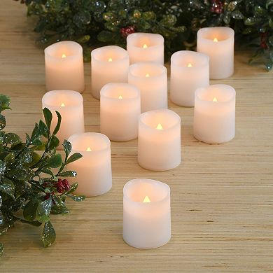 LumaBase 12-piece LED Flameless Votive Candle Set