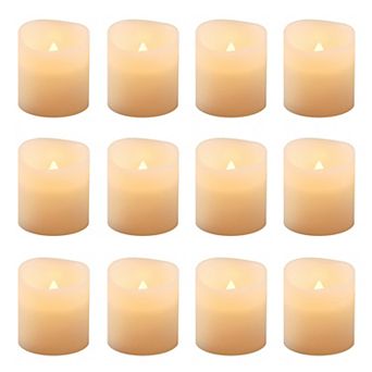 LumaBase 12 pc LED Flameless Votive Candle Set