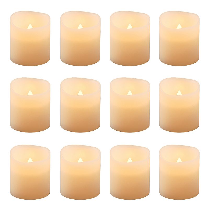 99553867 LumaBase 12-piece LED Flameless Votive Candle Set, sku 99553867