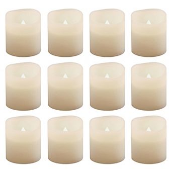 LumaBase 12 pc LED Flameless Votive Candle Set