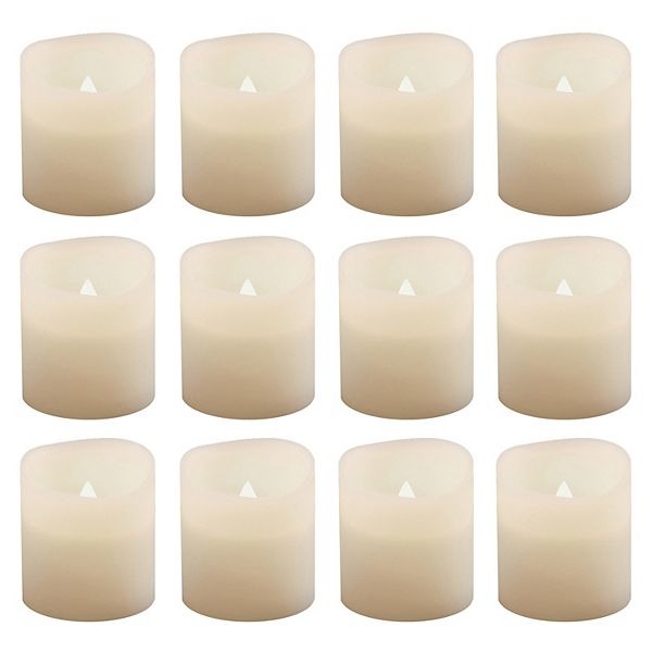 LumaBase 12piece LED Flameless Votive Candle Set
