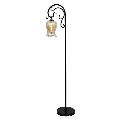 Decor Therapy 64-in. Textured Mercury Glass Floor Lamp
