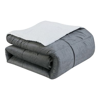 VCNY Micromink & Sherpa Reversible Comforter Set