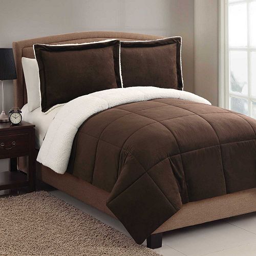 Vcny Micromink Sherpa Reversible Comforter Set