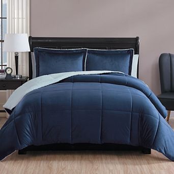 VCNY Micromink & Sherpa Reversible Comforter Set