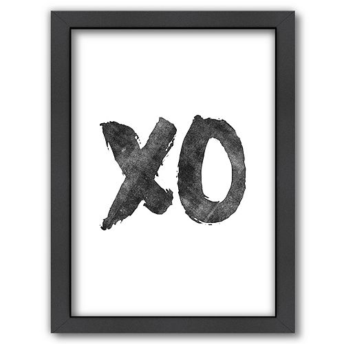 Americanflat ''XO'' Framed Wall Art