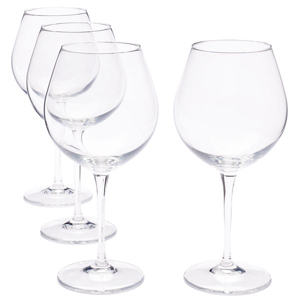 Food Network™ Signature 4pc. Crystal Balloon Red Wine Glass Set