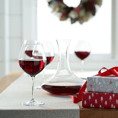 Food Network™ Signature 4-pc. Crystal Balloon Red Wine Glass Set