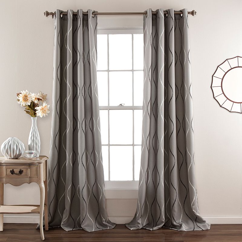 Half Moon Swirl Window Curtain Set