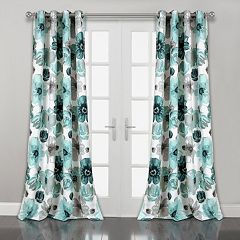 Blue Floral Curtains Drapes Window Treatments Home Decor Kohl S