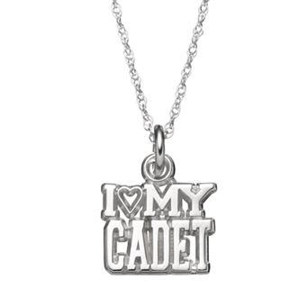 LogoArt Sterling Silver "I Love My Cadet" Pendant Necklace