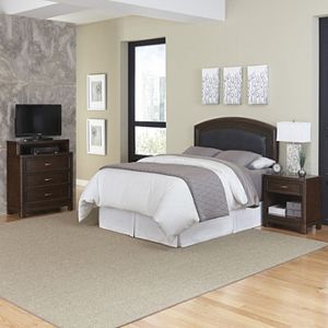 Home Styles Crescent Hill 3-piece Brown Bedroom Set