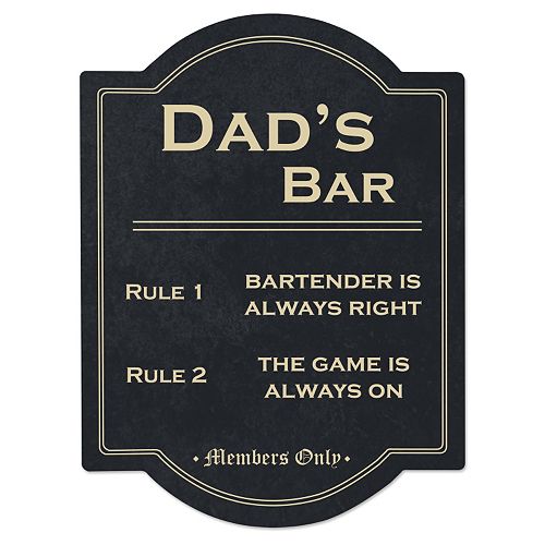 Cathy’s Concepts “Dad’s Bar” Sign