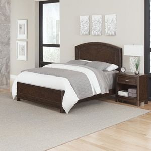 Home Styles Crescent Hill 2-piece Bed and Nightstand Set