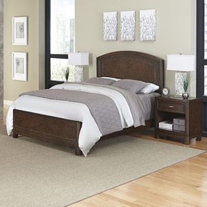 Home Styles Crescent Hill 3-piece Bed and Two Nightstands Set